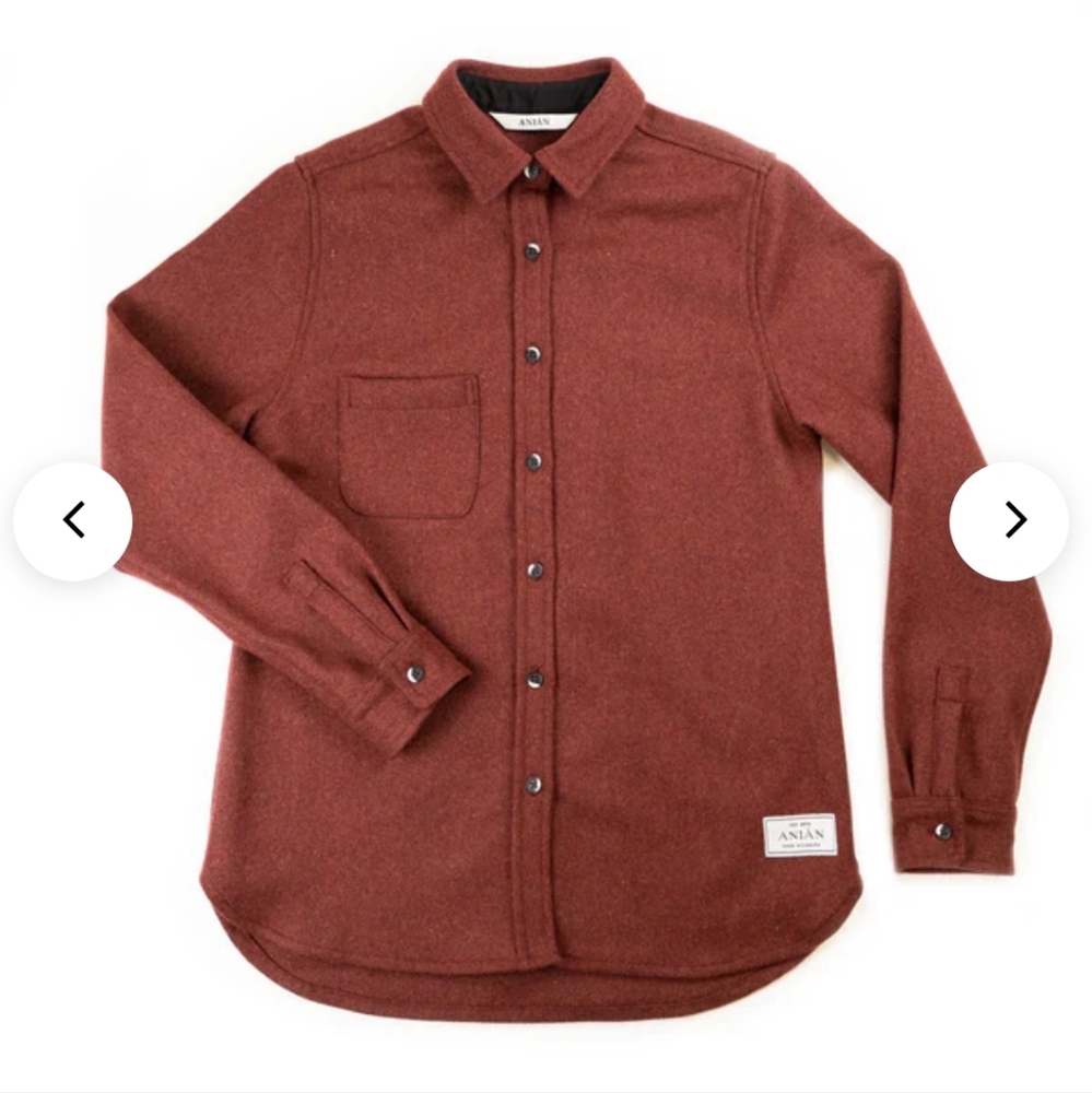 Anián Women's Melton Wool Shirt/Jacket NWOT